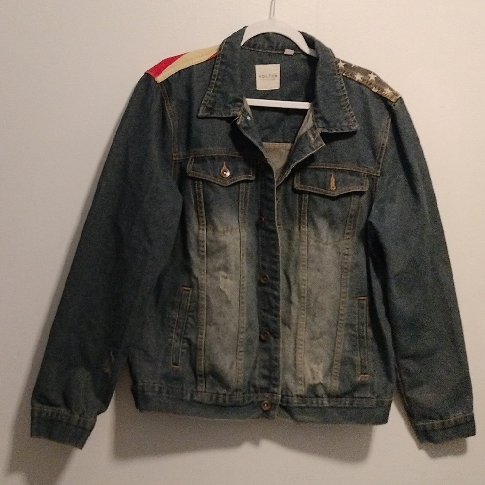 used Holton men jackets  Size XL Color azul